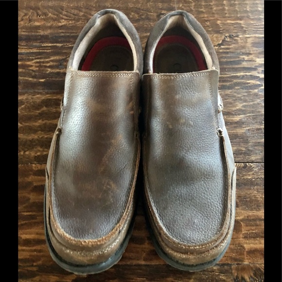 ❌SOLD❌ Chaps Brown Leather Loafer Shoes - Size 13 (EUC) - Picture 2 of 9